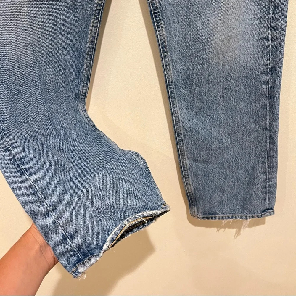 AGOLDE Baggy Waist High Waisted Straight Leg Classic Designer Denim Jeans 27 - Picture 3 of 7